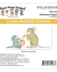 Spellbinders - Holiday Dreams Collection - Cling Stamps - Halloween Dragon-ScrapbookPal