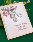 Spellbinders - Holiday Dreams Collection - Cling Stamps - Sweet Twist-ScrapbookPal