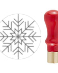Spellbinders - Holiday Magic Collection - 3D Wax Seal Stamp - Snowflake Mini-ScrapbookPal