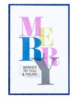 Spellbinders - Home for the Holidays Collection - Registration Press Plates & Dies - Color Mix Merry-ScrapbookPal