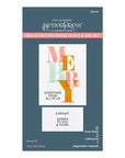 Spellbinders - Home for the Holidays Collection - Registration Press Plates & Dies - Color Mix Merry-ScrapbookPal