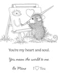 Spellbinders - House-Mouse Heart and Soul Collection - Cling Stamps - Heart and Soul-ScrapbookPal