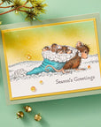 Spellbinders - House-Mouse Holiday Friends Collection - Cling Stamps - Christmas Friends-ScrapbookPal