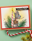 Spellbinders - House-Mouse Holiday Friends Collection - Cling Stamps - Holiday Glow-ScrapbookPal