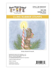 Spellbinders - House-Mouse Holiday Friends Collection - Cling Stamps - Holiday Glow-ScrapbookPal