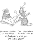 Spellbinders - House-Mouse Rare Bloom Collection - Cling Stamps - Music to My Ears-ScrapbookPal