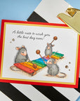 Spellbinders - House-Mouse Rare Bloom Collection - Cling Stamps - Music to My Ears-ScrapbookPal