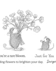 Spellbinders - House-Mouse Rare Bloom Collection - Cling Stamps - Rare Bloom-ScrapbookPal