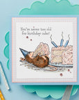 Spellbinders - House-Mouse Summer Fun Collection - Cling Stamps - Sweet Birthday-ScrapbookPal