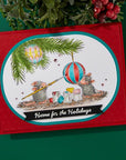 Spellbinders - House-Mouse Tree-mendous Christmas Collection - Cling Stamps - Unwrapping Memories-ScrapbookPal