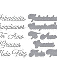 Spellbinders - International Sentiments Collection - Dies - Spanish Everyday Sentiments-ScrapbookPal