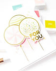Spellbinders - It’s My Party - Glimmer Hot Foil Plate & Die Set - Party Balloons Bouquet-ScrapbookPal