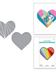 Spellbinders - Just Sayin' Collection - Dies - Pieced Heart-ScrapbookPal