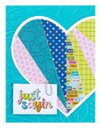 Spellbinders - Just Sayin' Collection - Embossing Folder - Bold Floral-ScrapbookPal