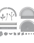 Spellbinders - Kaleidoscope Arch Collection - Dies - Stitched Kaleidoscope Arch-ScrapbookPal