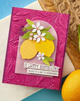 Spellbinders - La Dolce Vita Collection - 3D Embossing Folder - Lemon Fresco-ScrapbookPal