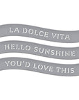 Spellbinders - La Dolce Vita Collection - Dies - La Dolce Vita Banners-ScrapbookPal