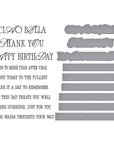 Spellbinders - La Dolce Vita Collection - Press Plate & Dies - La Dolce Vita Sentiments-ScrapbookPal