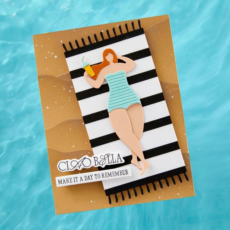 Spellbinders - La Dolce Vita Collection - Press Plate & Dies - La Dolce Vita Sentiments-ScrapbookPal