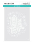 Spellbinders - Layered Stencils Collection - Stencils - Floral Thank You-ScrapbookPal