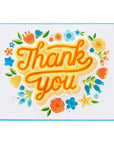 Spellbinders - Layered Stencils Collection - Stencils - Floral Thank You-ScrapbookPal