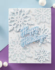 Spellbinders - Let It Snow Collection - Dies - Handwritten Holiday Sentiments-ScrapbookPal