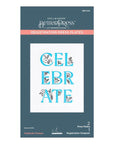 Spellbinders - Let's Celebrate Collection - Registration Press Plate - Celebrate Flowers-ScrapbookPal