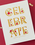 Spellbinders - Let's Celebrate Collection - Registration Press Plate - Celebrate Flowers-ScrapbookPal