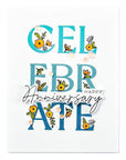 Spellbinders - Let's Celebrate Collection - Registration Press Plate - Celebrate Flowers-ScrapbookPal