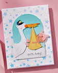 Spellbinders - Little Smiles Collection - 3D Embossing Folder - Wishing Stars-ScrapbookPal