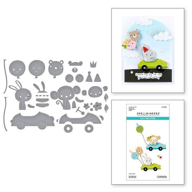 Spellbinders - Little Smiles Collection - Dies - Go Kart Go-ScrapbookPal