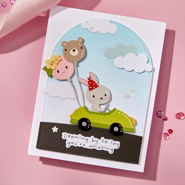 Spellbinders - Little Smiles Collection - Dies - Go Kart Go-ScrapbookPal