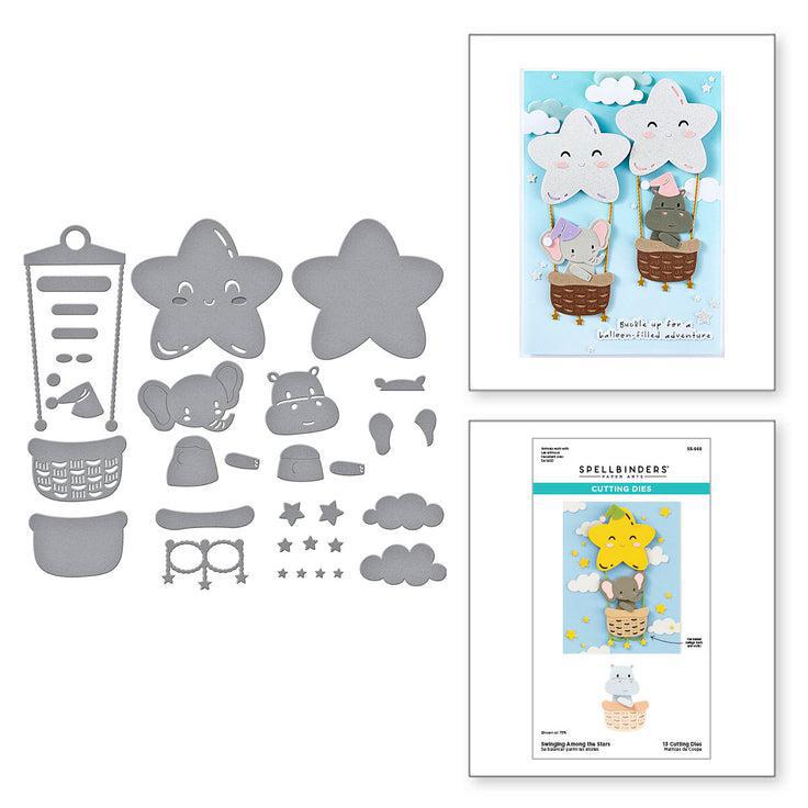 Spellbinders - Little Smiles Collection - Dies - Swinging Among the Stars-ScrapbookPal