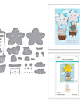 Spellbinders - Little Smiles Collection - Dies - Swinging Among the Stars-ScrapbookPal