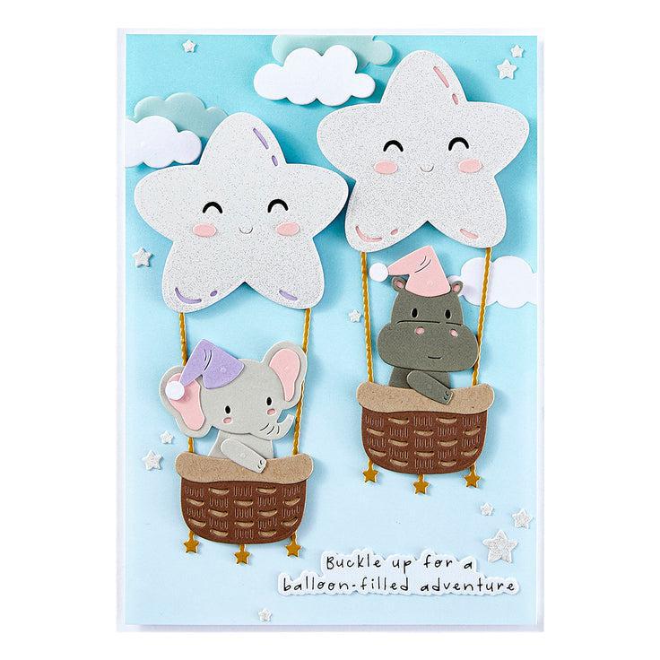 Spellbinders - Little Smiles Collection - Dies - Swinging Among the Stars-ScrapbookPal