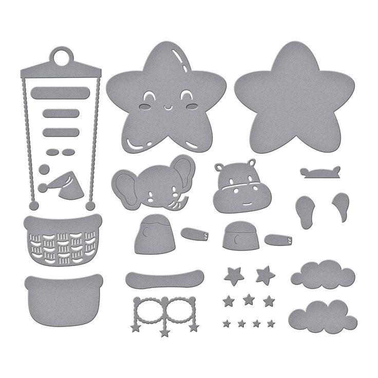Spellbinders - Little Smiles Collection - Dies - Swinging Among the Stars-ScrapbookPal
