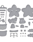 Spellbinders - Little Smiles Collection - Dies - Swinging Among the Stars-ScrapbookPal