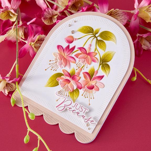 Spellbinders - Magical Fuschia Collection - 3D Embossing Folder