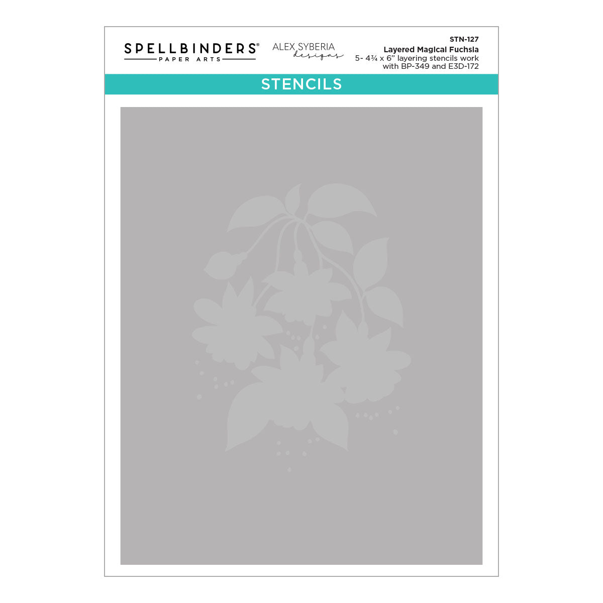 Spellbinders - Magical Fuschia Collection - Stencils - Layered