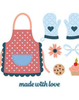 Spellbinders - Make It & Bake It Collection - Dies - Made With Love-ScrapbookPal