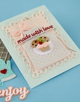 Spellbinders - Make It & Bake It Collection - Dies - Made With Love-ScrapbookPal