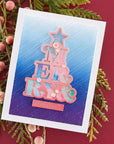 Spellbinders - Merry & Bright Collection - Embossing Folder - Peppermint Stripes-ScrapbookPal