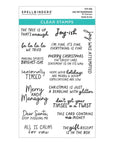 Spellbinders - Merry Mayhem Collection - Clear Stamps - Joy-ish Sentiments-ScrapbookPal