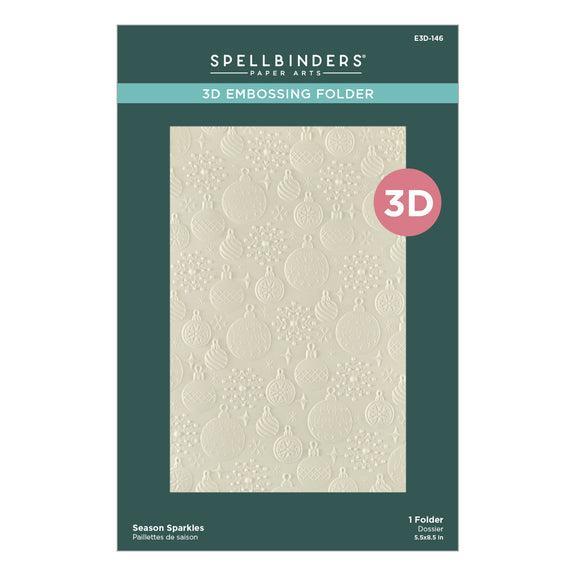 Spellbinders - Merry Mischief Collection - 3D Embossing Folder - Season Sparkles-ScrapbookPal