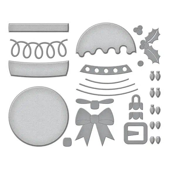 Spellbinders - Merry Mug & Circle Delights Collection - Dies - Festive Ornaments-ScrapbookPal