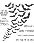 Spellbinders - Midnight Mischief Collection - Letterpress + Foil Plate - Winged Shadows-ScrapbookPal