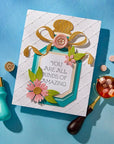 Spellbinders - Mini Wax Seals Collection - 3D Wax Seal Stamp - Flower Mini-ScrapbookPal