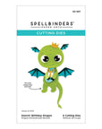 Spellbinders - Monster Birthday Collection - Dies - Dancin' Birthday Dragon-ScrapbookPal