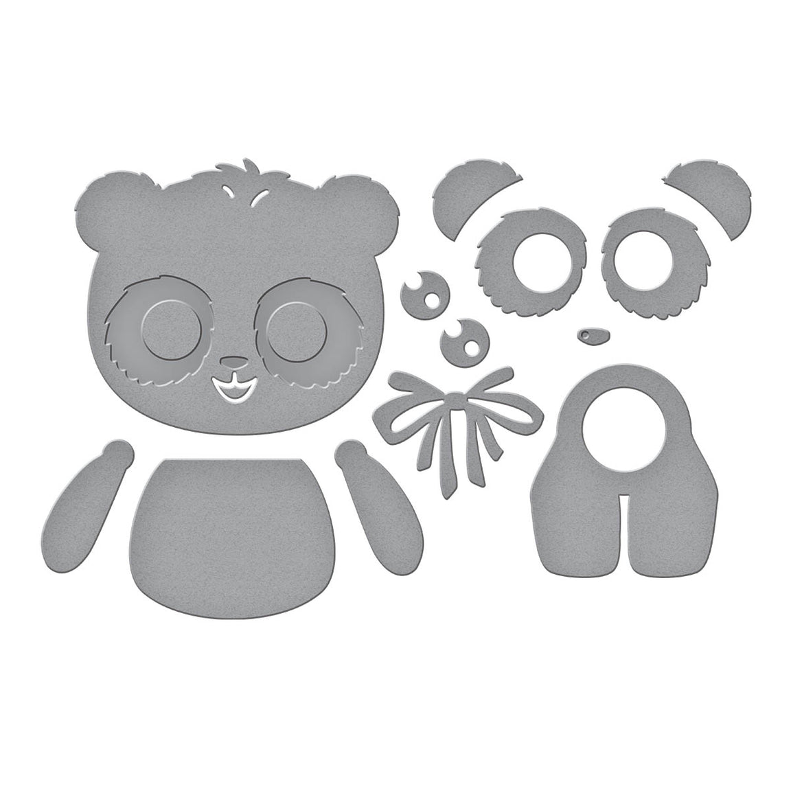 Spellbinders - Monster Birthday Collection - Dies - Dancin' Birthday Panda-ScrapbookPal