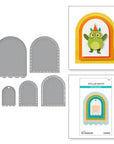 Spellbinders - Monster Birthday Collection - Dies - Make a Wish Arch Labels-ScrapbookPal